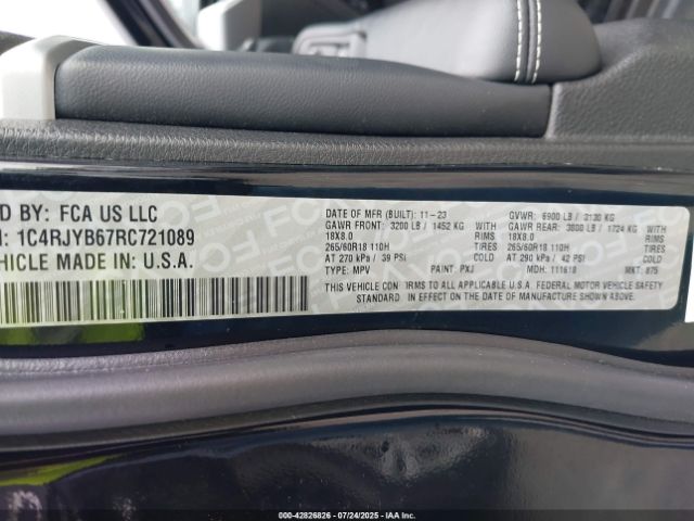 2024 JEEP GRAND CHEROKEE 4XE 1C4RJYB67RC721089 Photo 8
