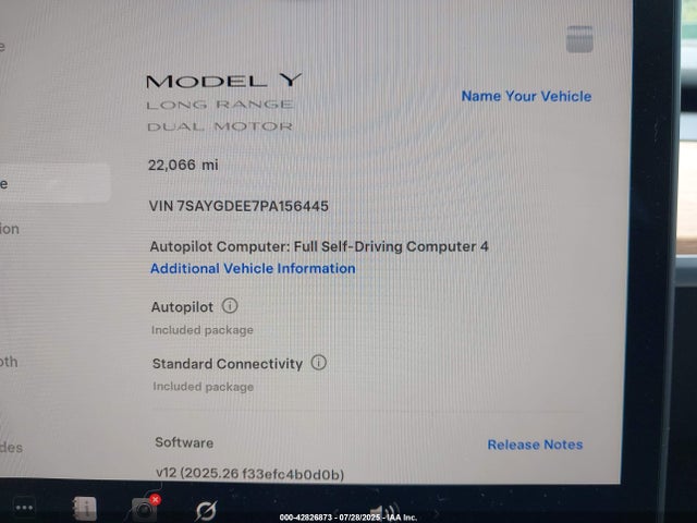 2023 TESLA MODEL Y 7SAYGDEE7PA156445 Photo 6