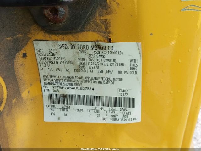 2013 FORD F-250 1FTBF2A64DEB37814 Photo 8