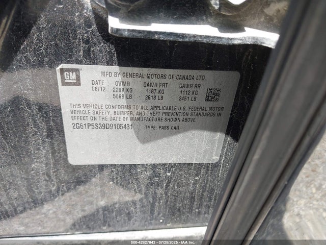 2013 CADILLAC XTS 2G61P5S39D9105431 Photo 8