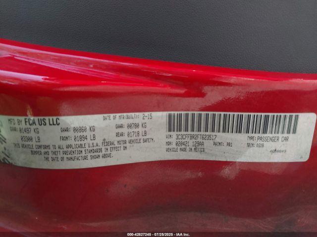 2015 FIAT 500 3C3CFFBR2FT623517 Photo 8