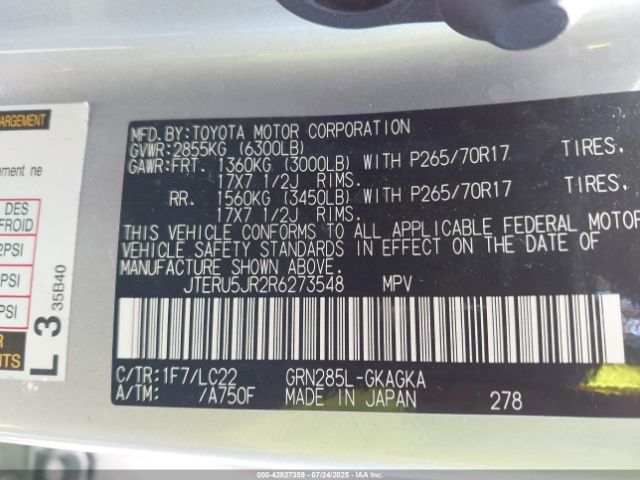 2024 TOYOTA 4RUNNER JTERU5JR2R6273548 Photo 8