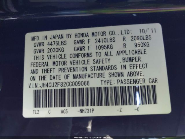 2012 ACURA TSX JH4CU2F82CC009066 Photo 8