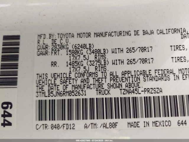 2024 TOYOTA TACOMA 3TMLB5JN6RM052631 Photo 8