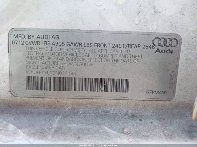 2013 AUDI A4 WAUFFAFL1DN014186 Photo 8