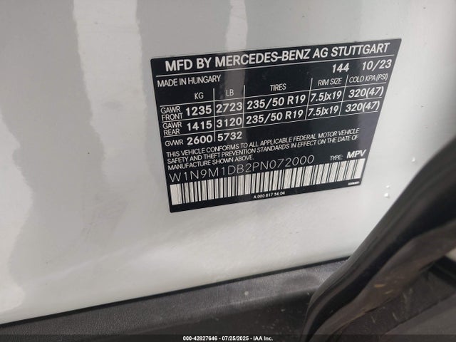 Mercedes-Benz 2023 2023 W1N9M1DB2PN072000 Image 9