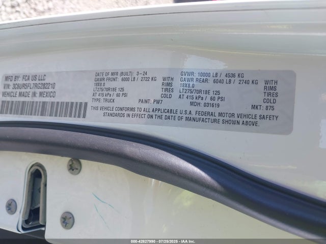 RAM 2024 2024 3C6UR5FL7RG282210 Image 9