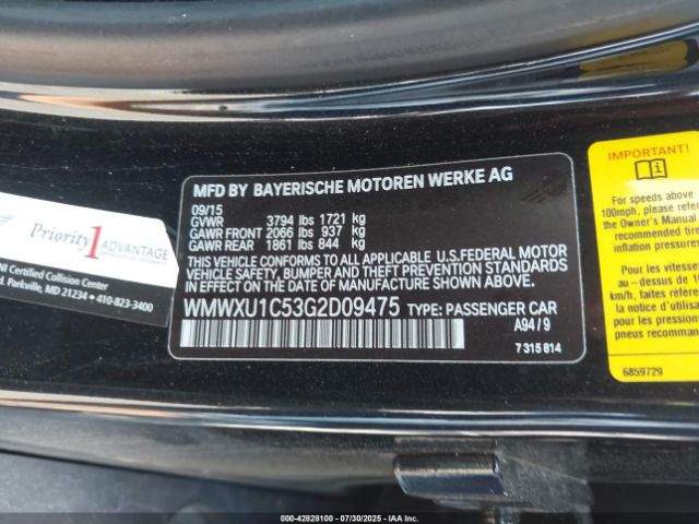 2016 MINI HARDTOP WMWXU1C53G2D09475 Photo 8