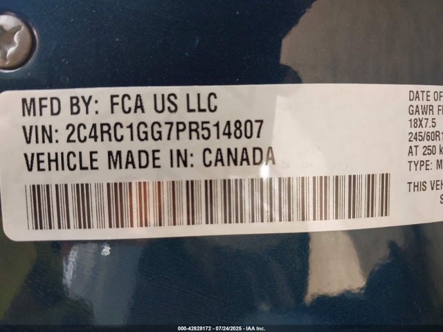 2C4RC1GG7PR514807 Chrysler Pacifica