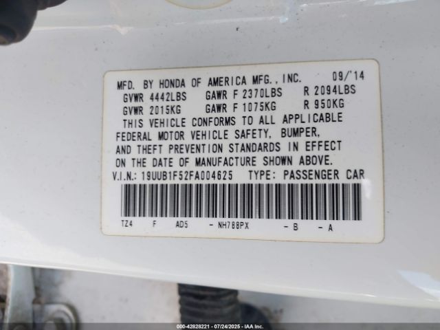 2015 ACURA TLX 19UUB1F52FA004625 Photo 8