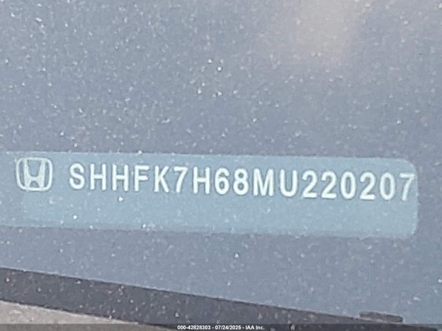 SHHFK7H68MU220207 Honda l15ba
