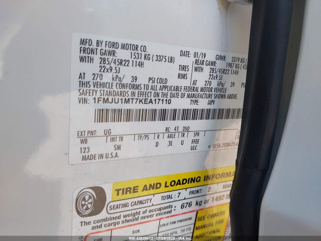 1FMJU1MT7KEA17110 Ford 3.5l gtdi