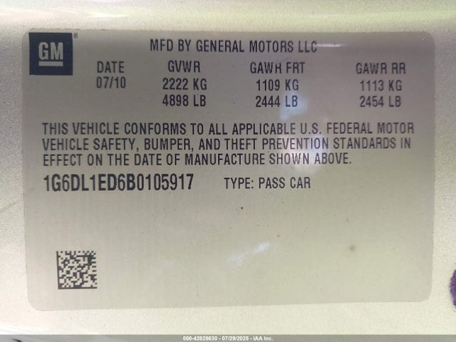 2011 CADILLAC CTS 1G6DL1ED6B0105917 Photo 8