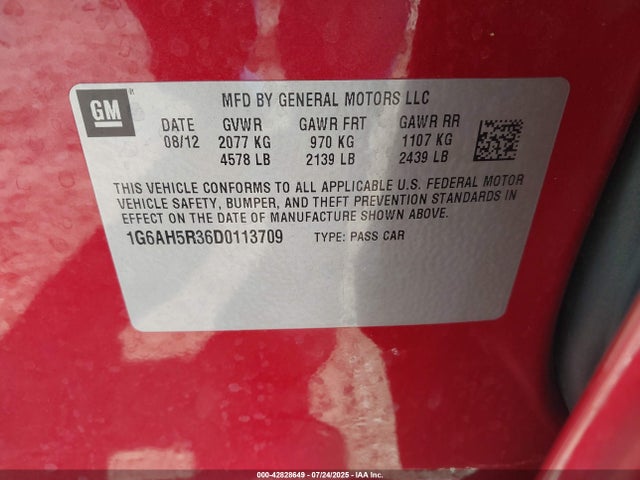 2013 CADILLAC ATS 1G6AH5R36D0113709 Photo 8