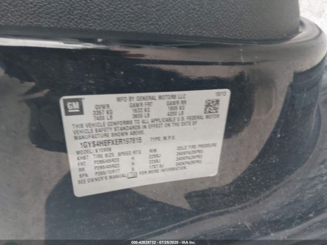 2014 CADILLAC ESCALADE ESV 1GYS4HEFXER197815 Photo 8