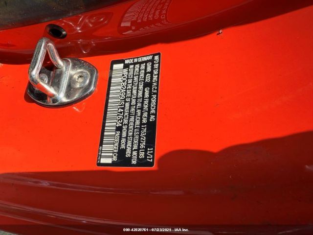 2018 PORSCHE 911 WP0CB2A99JS147634 Photo 8