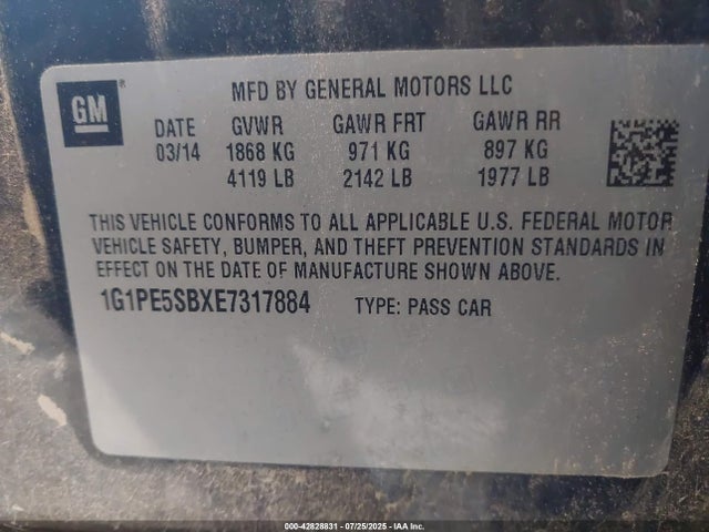 1G1PE5SBXE7317884 Chevrolet LUV