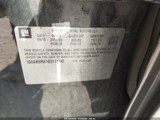2016 CADILLAC ATS 1G6AH5RX1G0111745 Photo 8
