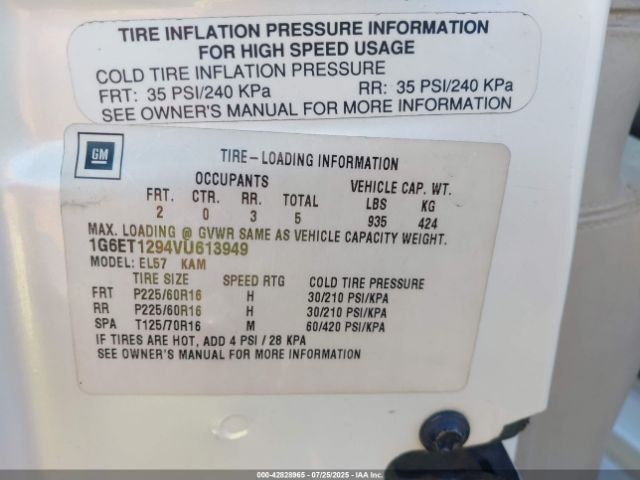 1997 CADILLAC ELDORADO 1G6ET1294VU613949 Photo 8