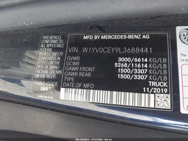 2020 MERCEDES-BENZ METRIS W1YV0CEY9L3688441 Photo 8