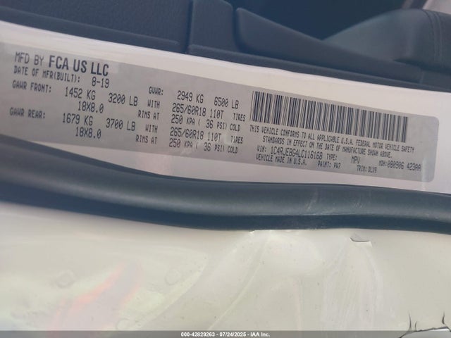 Jeep Grand Cherokee 2020 1C4RJEBG4LC116168 Image 9