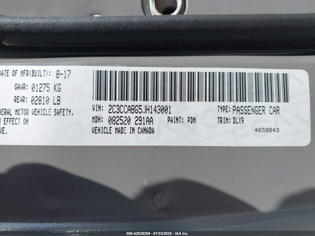 Chrysler 300 2018 2C3CCABG5JH143001 Image 9