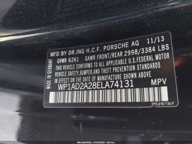 2014 PORSCHE CAYENNE WP1AD2A28ELA74131 Photo 8
