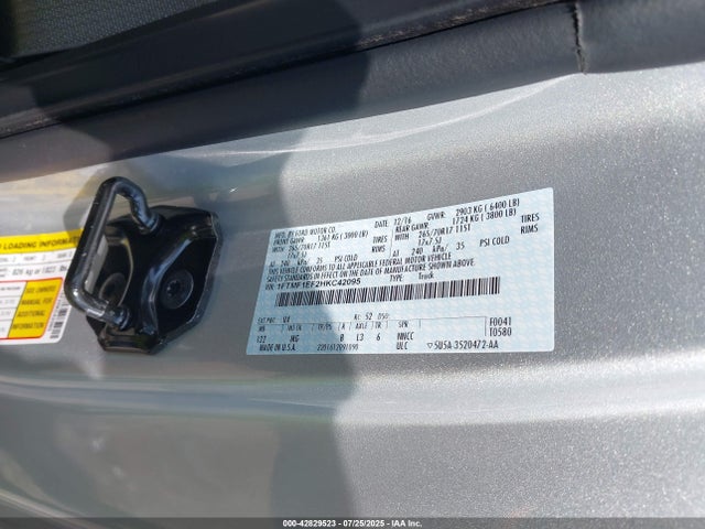 Ford F-150 Xlt 2017 1FTMF1EF2HKC42095 Image 9