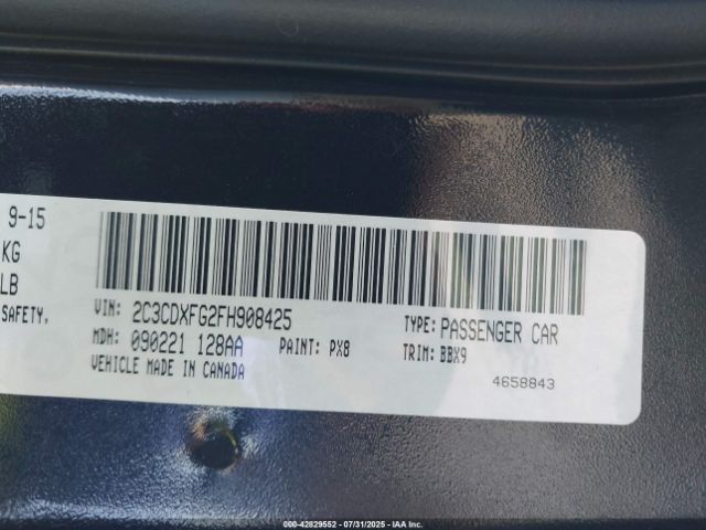 2015 DODGE CHARGER 2C3CDXFG2FH908425 Photo 8