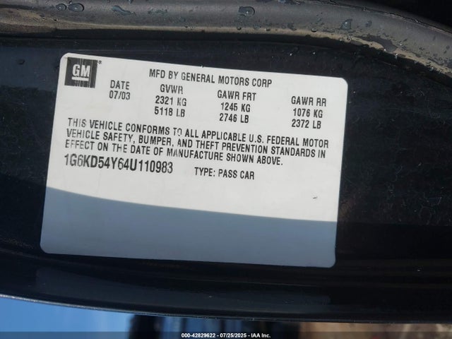2004 CADILLAC DEVILLE 1G6KD54Y64U110983 Photo 8