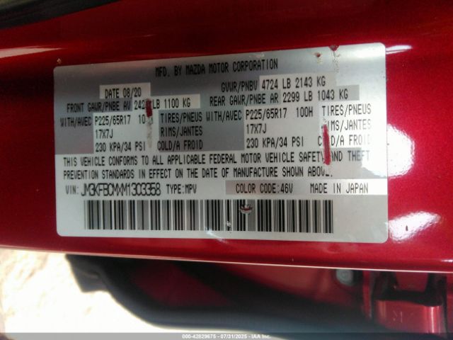 2021 MAZDA CX-5 JM3KFBCMXM1303358 Photo 8