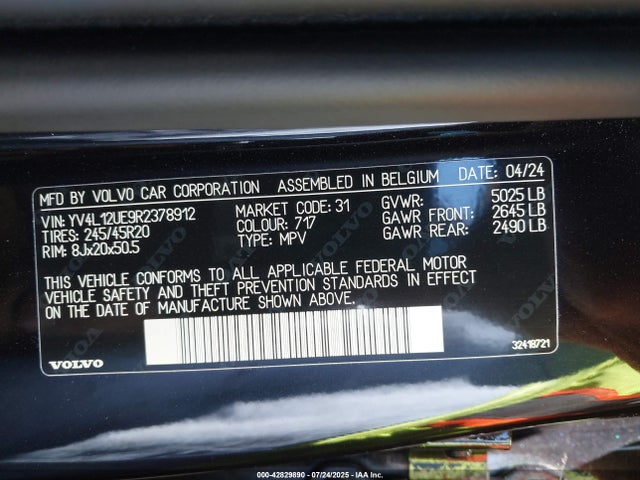 YV4L12UE9R2378912 Volvo b4204t
