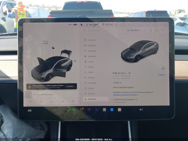 5YJ3E1EB4KF385937 Tesla MODEL 3