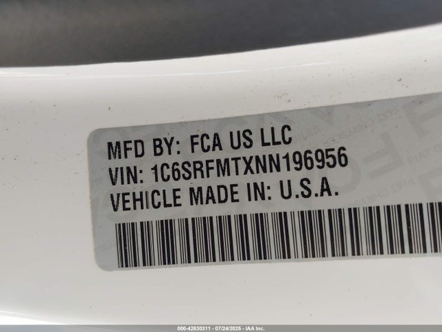 RAM 2022 2022 1C6SRFMTXNN196956 Image 9