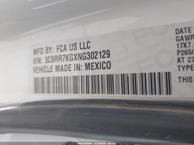 3C6RR7KGXNG302129 RAM 1500
