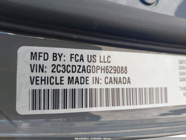 2023 DODGE CHALLENGER 2C3CDZAG0PH629088 Photo 8