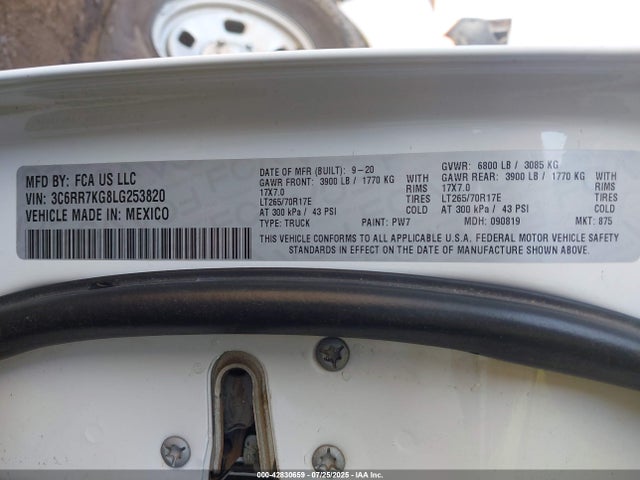 3C6RR7KG8LG253820 RAM 1500