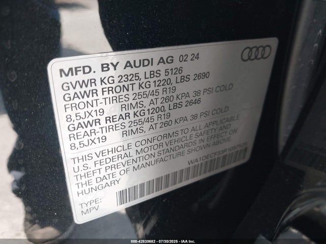 2024 AUDI Q3 WA1DECF33R1097525 Photo 8