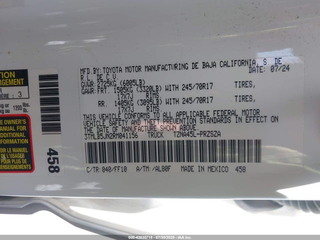Toyota t24a-fts 2024 3TMLB5JN2RM041156 Image 9