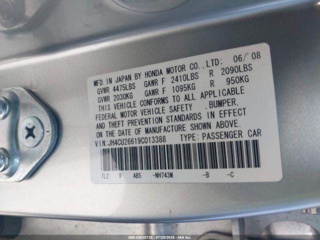 2009 ACURA TSX JH4CU26619C013388 Photo 8