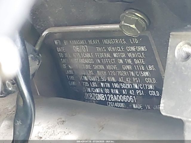 2008 KAWASAKI ZG1400 JKBZGNB128A006061 Photo 9