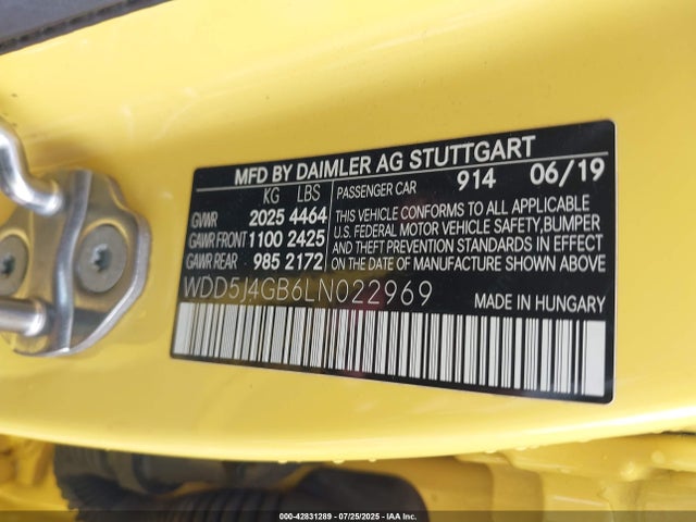 WDD5J4GB6LN022969 Mercedes-Benz m260