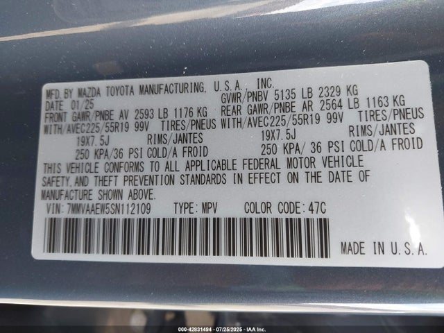 7MMVAAEW5SN112109 Mazda cw