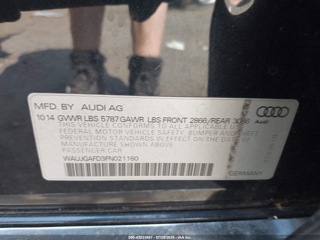 2015 AUDI A8 WAUJGAFD3FN021160 Photo 8