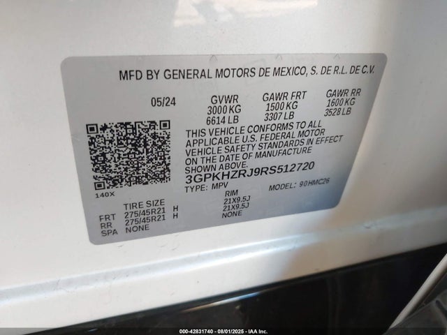 3GPKHZRJ9RS512720 Honda x0c+ec5