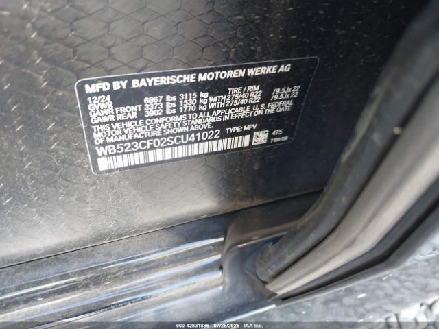 2025 BMW IX WB523CF02SCU41022 Photo 8