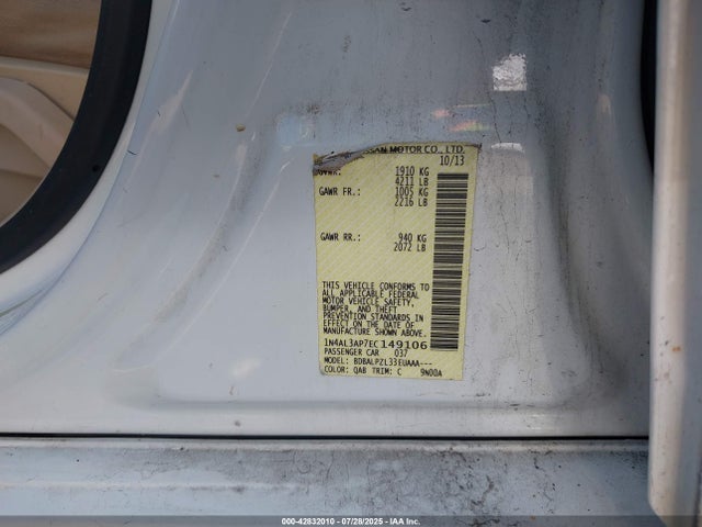 Nissan Altima 2014 1N4AL3AP7EC149106 Image 9