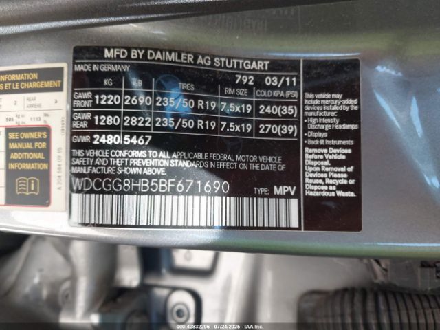 2011 MERCEDES-BENZ GLK 350 WDCGG8HB5BF671690 Photo 8