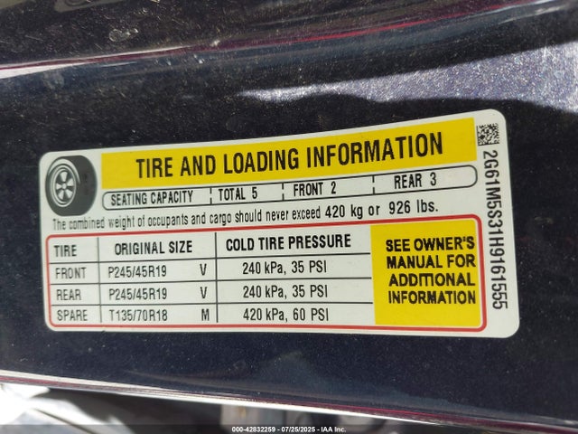 2017 CADILLAC XTS 2G61M5S31H9161555 Photo 8