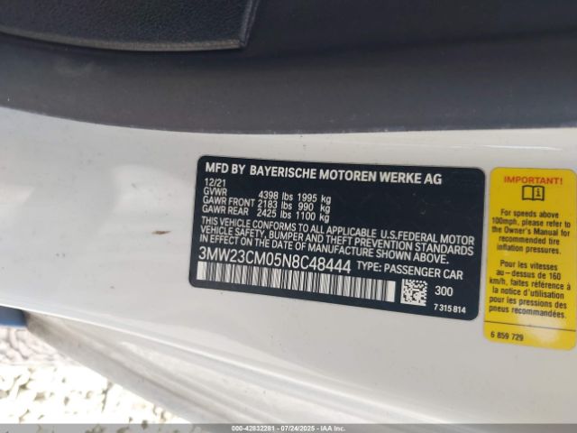 2022 BMW 230 3MW23CM05N8C48444 Photo 8
